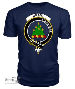 ScotsTee Shop Scottish Grant Clan Tartan Scottish Clans Crest T Shirt