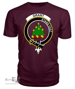 ScotsTee Shop Scottish Grant Clan Tartan Scottish Clans Crest T Shirt