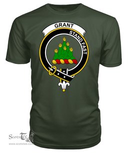 ScotsTee Shop Scottish Grant Clan Tartan Scottish Clans Crest T Shirt