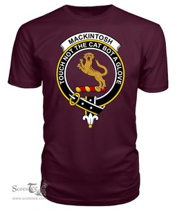 ScotsTee Shop Scottish MacKintosh Clan Tartan Scottish Clans Crest T Shirt