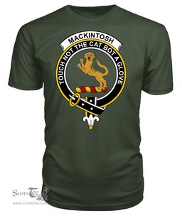 ScotsTee Shop Scottish MacKintosh Clan Tartan Scottish Clans Crest T Shirt