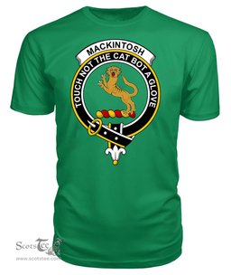 ScotsTee Shop Scottish MacKintosh Clan Tartan Scottish Clans Crest T Shirt