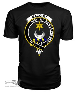 ScotsTee Shop Scottish MacColl New Clan Tartan Scottish Clans Crest T Shirt