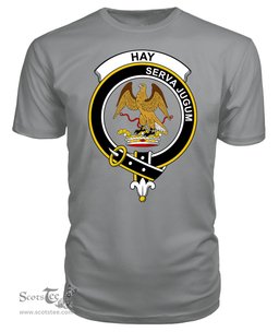 ScotsTee Shop Scottish Hay Clan Tartan Scottish Clans Crest T Shirt