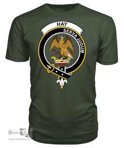 ScotsTee Shop Scottish Hay Clan Tartan Scottish Clans Crest T Shirt
