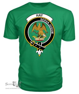ScotsTee Shop Scottish Hay Clan Tartan Scottish Clans Crest T Shirt