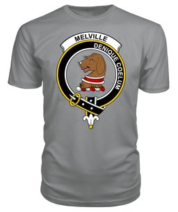 ScotsTee Shop Scottish Melville Clan Tartan Scottish Clans Crest T Shirt