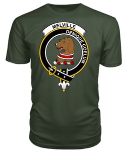 ScotsTee Shop Scottish Melville Clan Tartan Scottish Clans Crest T Shirt