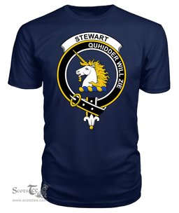 ScotsTee Shop Scottish Stewart of Appin Clan Tartan Scottish Clans Crest T Shirt