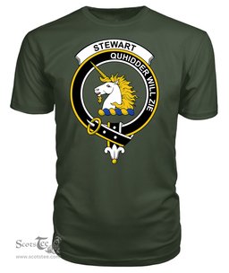 ScotsTee Shop Scottish Stewart of Appin Clan Tartan Scottish Clans Crest T Shirt