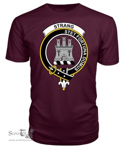 ScotsTee Shop Scottish Strang (or Strange) Clan Tartan Scottish Clans Crest T Shirt