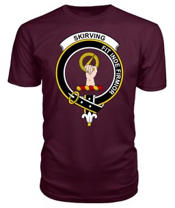 ScotsTee Shop Scottish Skirving Clan Tartan Scottish Clans Crest T Shirt