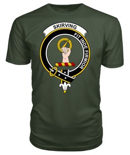 ScotsTee Shop Scottish Skirving Clan Tartan Scottish Clans Crest T Shirt
