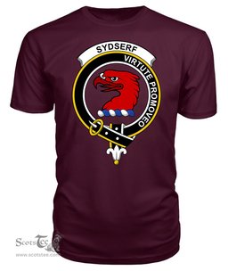 ScotsTee Shop Scottish Sydserf (or Sideserf) Clan Tartan Scottish Clans Crest T Shirt