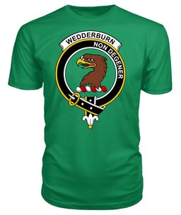 ScotsTee Shop Scottish Wedderburn Clan Tartan Scottish Clans Crest T Shirt
