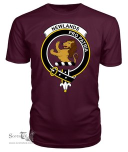 ScotsTee Shop Scottish Newlands Clan Tartan Scottish Clans Crest T Shirt