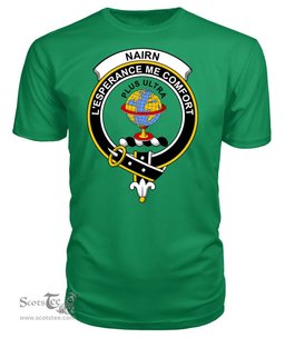 ScotsTee Shop Scottish Nairn Clan Tartan Scottish Clans Crest T Shirt