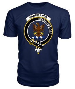 ScotsTee Shop Scottish Sandilands Clan Tartan Scottish Clans Crest T Shirt