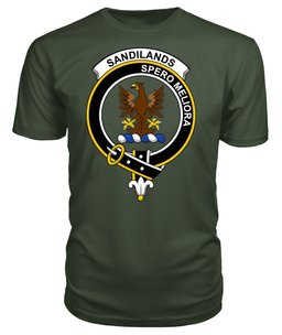 ScotsTee Shop Scottish Sandilands Clan Tartan Scottish Clans Crest T Shirt