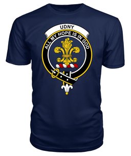 ScotsTee Shop Scottish Udny Clan Tartan Scottish Clans Crest T Shirt