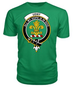 ScotsTee Shop Scottish Udny Clan Tartan Scottish Clans Crest T Shirt