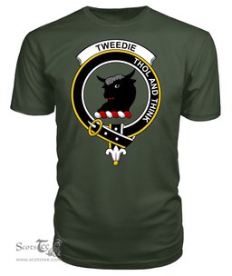 ScotsTee Shop Scottish Tweedie Clan Tartan Scottish Clans Crest T Shirt
