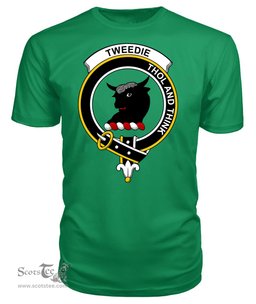 ScotsTee Shop Scottish Tweedie Clan Tartan Scottish Clans Crest T Shirt