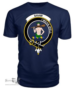 ScotsTee Shop Scottish Shaw Of Sauchie Clan Tartan Scottish Clans Crest T Shirt