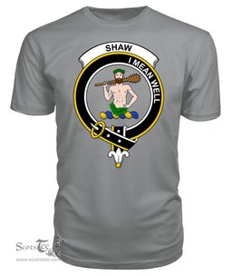ScotsTee Shop Scottish Shaw Of Sauchie Clan Tartan Scottish Clans Crest T Shirt