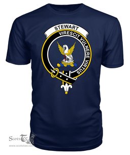 ScotsTee Shop Scottish Stewart High Stewards Clan Tartan Scottish Clans Crest T Shirt