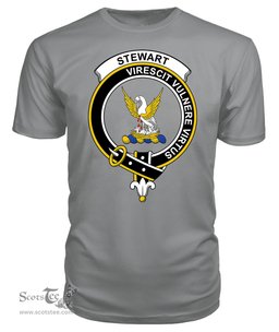 ScotsTee Shop Scottish Stewart High Stewards Clan Tartan Scottish Clans Crest T Shirt