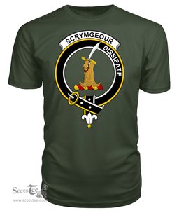ScotsTee Shop Scottish Scrymgeour Clan Tartan Scottish Clans Crest T Shirt