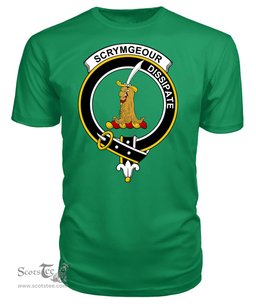 ScotsTee Shop Scottish Scrymgeour Clan Tartan Scottish Clans Crest T Shirt