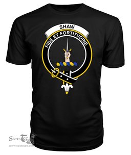 ScotsTee Shop Scottish Shaw Of Tordarroch Clan Tartan Scottish Clans Crest T Shirt