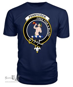 ScotsTee Shop Scottish Pennycook Clan Tartan Scottish Clans Crest T Shirt