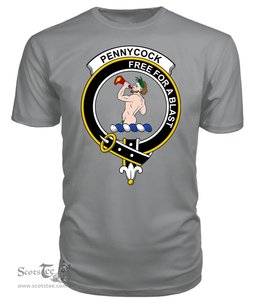 ScotsTee Shop Scottish Pennycook Clan Tartan Scottish Clans Crest T Shirt