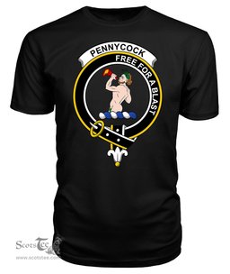 ScotsTee Shop Scottish Pennycook Clan Tartan Scottish Clans Crest T Shirt