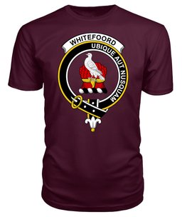 ScotsTee Shop Scottish Whitefoord Clan Tartan Scottish Clans Crest T Shirt