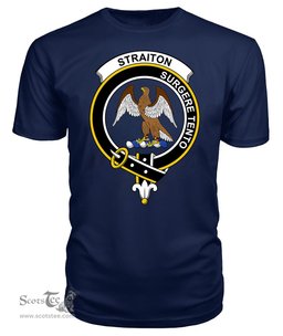 ScotsTee Shop Scottish Straiton Clan Tartan Scottish Clans Crest T Shirt