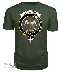ScotsTee Shop Scottish Straiton Clan Tartan Scottish Clans Crest T Shirt