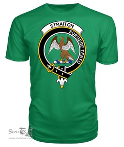 ScotsTee Shop Scottish Straiton Clan Tartan Scottish Clans Crest T Shirt