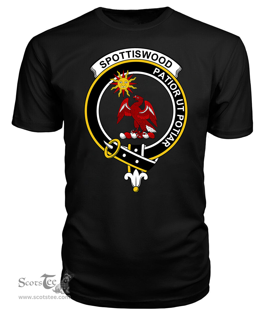 ScotsTee Shop Scottish Spottiswood Clan Tartan Scottish Clans Crest T Shirt