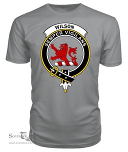 ScotsTee Shop Scottish Wilson Crest Clan Tartan Scottish Clans Crest T Shirt