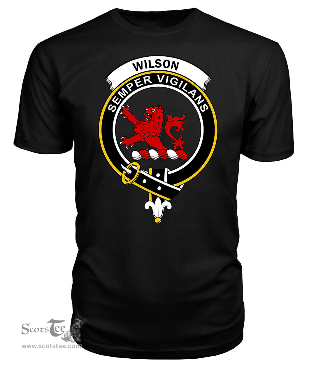 ScotsTee Shop Scottish Wilson Crest Clan Tartan Scottish Clans Crest T Shirt