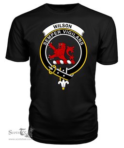 ScotsTee Shop Scottish Wilson Crest Clan Tartan Scottish Clans Crest T Shirt