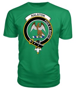 ScotsTee Shop Scottish Ralston Clan Tartan Scottish Clans Crest T Shirt
