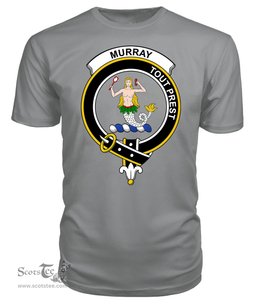 ScotsTee Shop Scottish Murray of Dysart Clan Tartan Scottish Clans Crest T Shirt