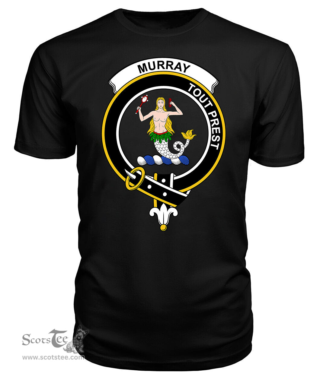 ScotsTee Shop Scottish Murray of Dysart Clan Tartan Scottish Clans Crest T Shirt