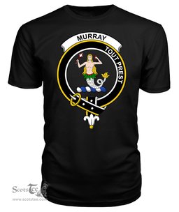 ScotsTee Shop Scottish Murray of Dysart Clan Tartan Scottish Clans Crest T Shirt