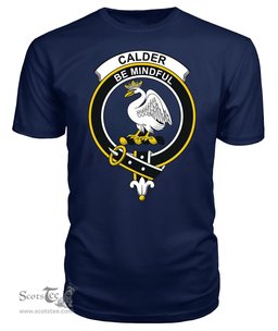 ScotsTee Shop Scottish Calder (Calder-Campbell) Clan Tartan Scottish Clans Crest T Shirt